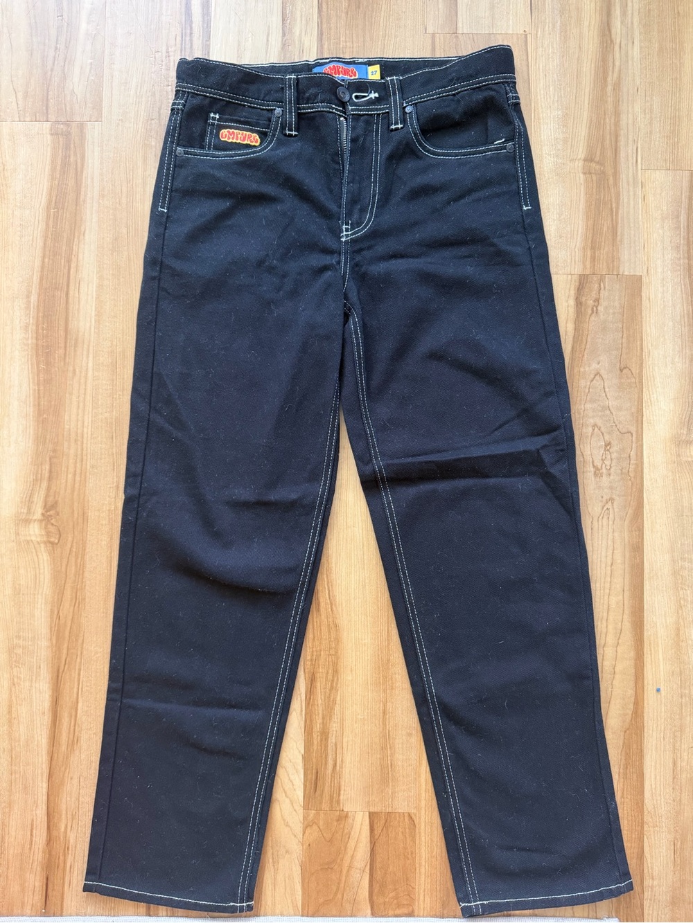 Empyre Kids Black Jeans with Contrast Stitching